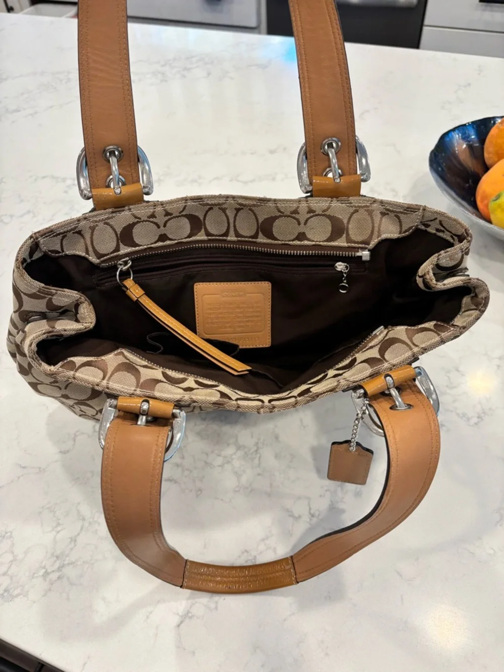 Coach SOHO Signature Jacquard Satchel - Picture 12 of 13